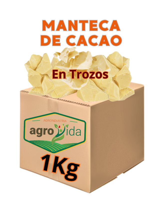 Manteca de Cacao en Trozos Caja x 1kg