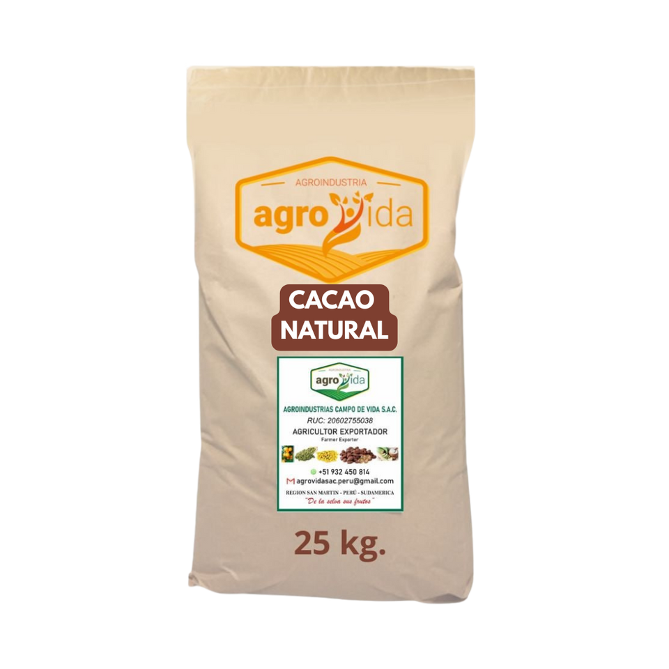 Polvo de Cacao Natural Saco por 25kg