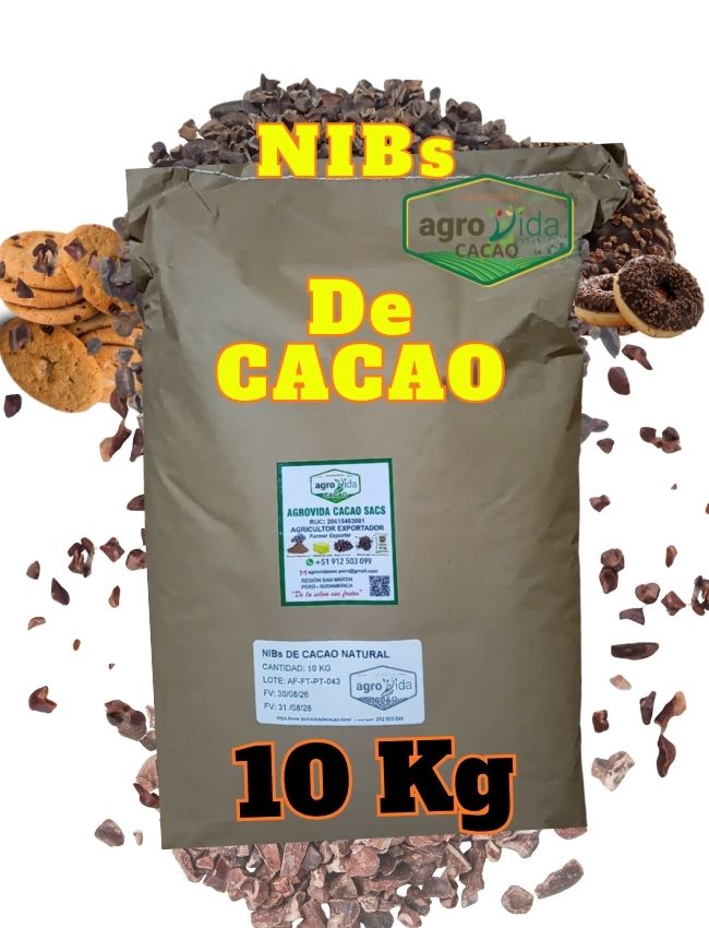 Nibs o Granilla de Cacao Mini Saco x 10kg
